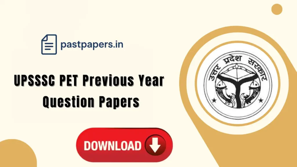 upsssc pet previous year question paper