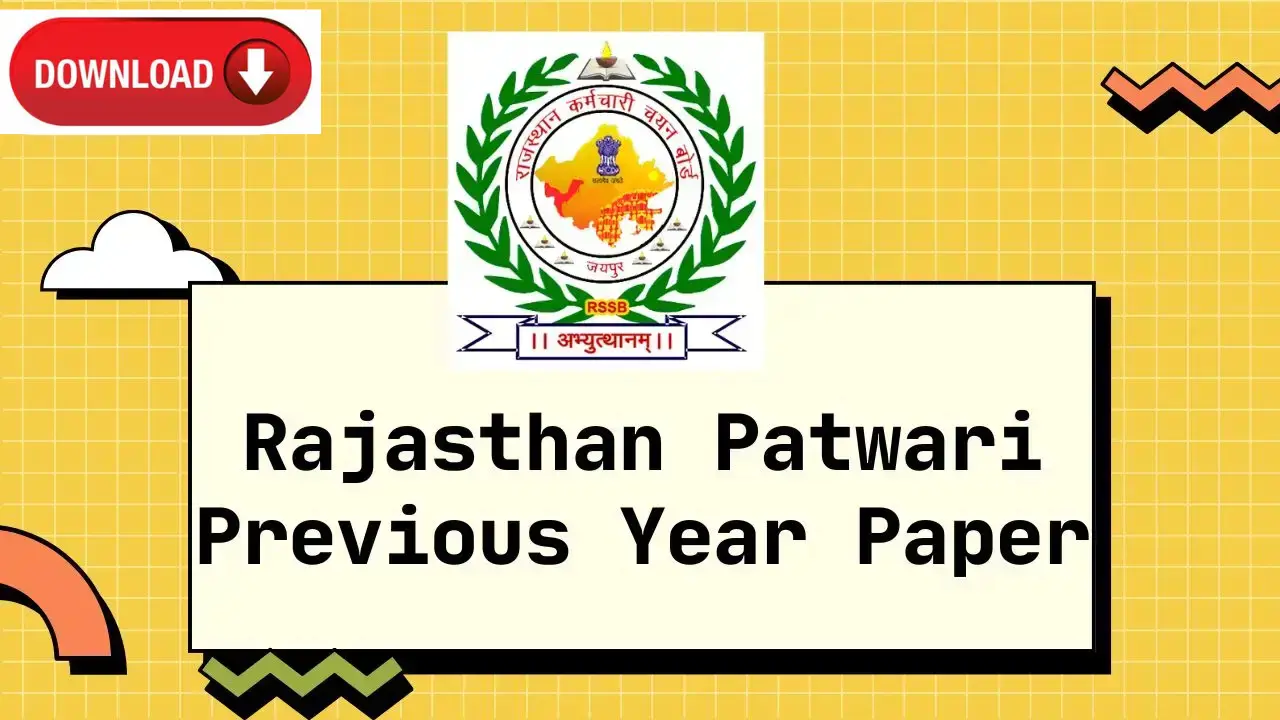 rajasthan patwari previous year question paper