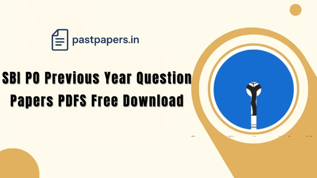 SBI PO Previous Year Question Paper